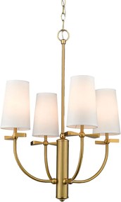 Cosmolight glamour modern csillár bow fehér sárgaréz cosp04190br