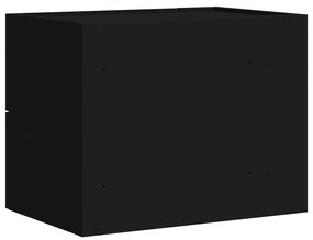 2 db fekete falra szerelhető éjjeliszekrény 45 x 30 x 35 cm