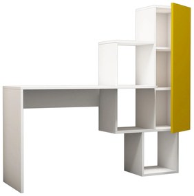 Íróasztal Açelya - White, Yellow
