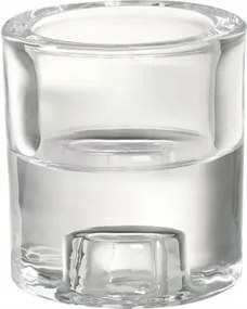 Üveg Gyertyatartó 2 Az 1-BEN Átlátszó Gyertyatartó Kerek 65x60 Átlátszó