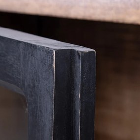 Natúr színű mangófa tálalószekrény 160x71 cm – Ixia