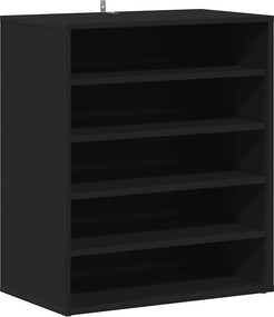vidaXL vidaX fekete szerelt fa cipősszekrény 60 x 35 x 70 cm
