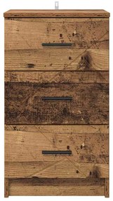 Éjjeliszekrény fiókkal Régi fa 38 x 38 x 66 cm Faanyag