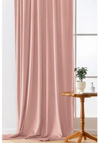 Sötétítő függöny VELVET 140x250 cm, rózsaszín Felfüggesztés: Fém gyűrűk