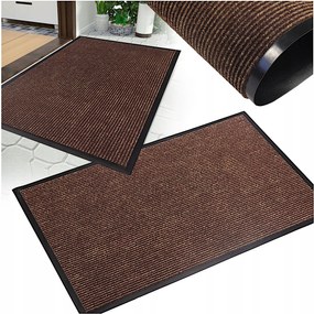Lábtörlő Kültéri Ajtó Alá Nagy 80X120 Bejárati Gumiszőnyeg Barna