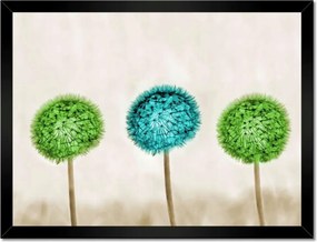 Poszterek keretben 40x30 Lime pitypangok