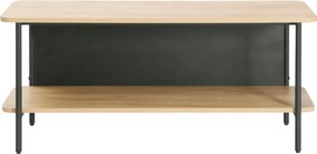 Polcos állvány, tölgy/fekete, SEFLOS