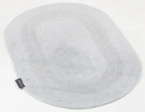 Fürdőszobaszőnyeg pamut ovális Lux 50x80 hamuszürke