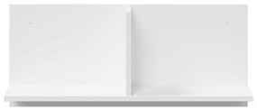 fehér szerelt fa faliszekrény 70 x 16,5 x 30 cm