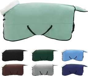 vidaXL Ló Takaró Teljes sötét zöld 135 cm Polár fleece