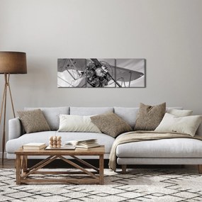 Kép - Repülőgépek (órával) (90x30 cm)