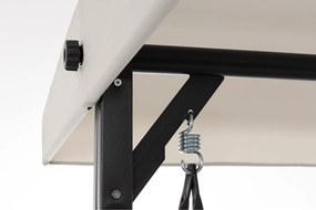 Antracitszürke-bézs fém kerti hintaágy Taurus – Bizzotto