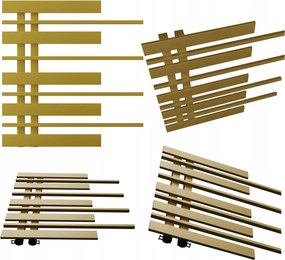 Fürdőszobai radiátor Pianino 585x570 Antik Világos Bal