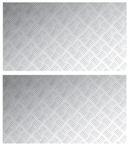 Alumínium Rácsos Lemezek 2 db Csúszásmentes 90x50 cm