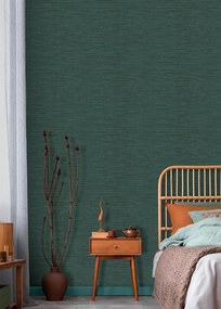 Decoprint Imani Adania zöldeskék egyszínű texturált vlies tapéta – IM28040
