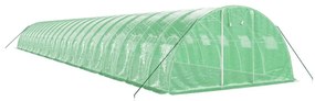 zöld acélvázas melegház 88 m² 22 x 4 x 2 m
