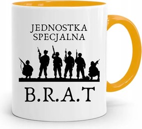 Sárga Bögre Ajándék Testvérnek Különleges Egység fényképes nyomtatással