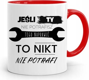 Piros Mechanikus Bögre Ha Te Nem Tudsz fényképes nyomattal