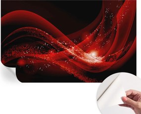 Dekoratív öntapadós fotótapéta Hálószobába Piros örvény 416x254 cm