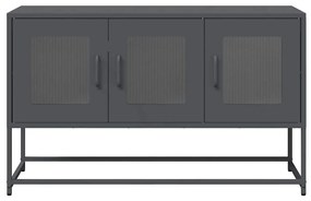 antracit hidegen hengerelt acél TV-szekrény 100,5x39x60,5 cm