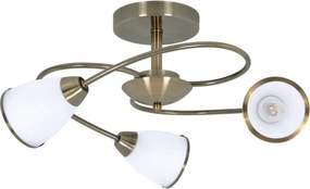 KAJA K-JSL-6059-3_AB PLATO Mennyezeti Csillár Bronz E14 IP20