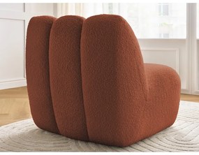 Téglavörös buklé fotel Janissaire – Bobochic Paris