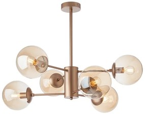 Redo A01-2943 - Csere lámpabúra a MUNDI lámpához és csillárhoz, Ø 15 cm, füstszínű