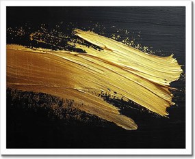 Poszter fehér keretben 50x40 Arany csillogás ecsettel