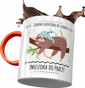 Narancssárga bögre Johanna Barátnőnek Ajándék Nyomtatott Fotóval