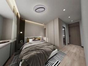 LED mennyezeti lámpa + távirányító 90W - J1359/W