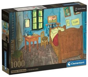 Művészet Hálószoba Arles-ban Van Gogh 1000 db-os Compact puzzle Clementoni