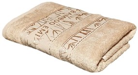 EMI világosbarna bambusz törölköző 50x100 cm