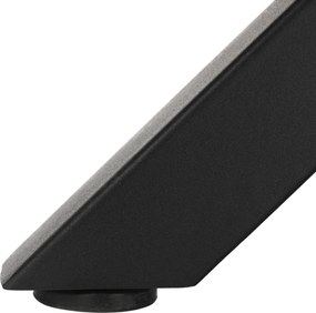 Étkezőasztal, sötét tölgy/fekete, átmérő 120 cm, MEDOR