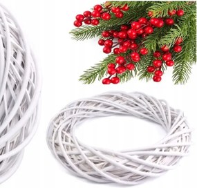 Karácsonyi Koszorú Fonott Berkenye Ág Lucfenyő Ajtó Asztal