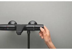GROHE 1022162432 - PRECISION TREND DN 15 termosztátos kádcsaptelep, fekete