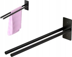 Akasztós Fürdőszobai Törölközőtartó Fali 2 Karos Loft