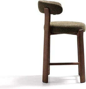 Zöld-sötét natúr színű kőrisfa bárszék (ülésmagasság 65 cm) Granite – Kave Home