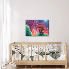 Kép - Hajó űr égbolttal (70x50 cm)