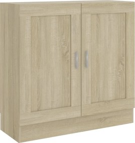 vidaXL sonoma tölgy színű szerelt fa könyvszekrény 82,5x30,5x80 cm