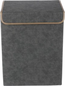 Autronic Szövet tárolódoboz fedéllel 38 × 28 × 50cm, szürke