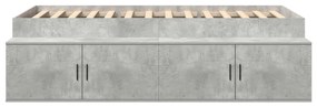 Tároló Ágykeret Betongrey 90 x 200 cm
