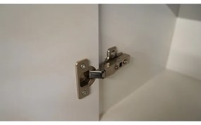 CELESTE 240 cm-es fényes fehér konyhabútor