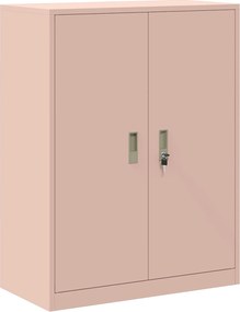 vidaXL Tárolószekrény Rózsaszín 80 x 40 x 105 cm Acél