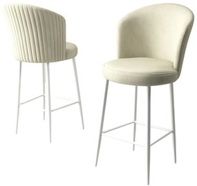 Alte Cream and White bárszék szett, 4 db, 4 db