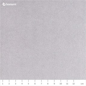 Santo világosszürke kinyitható bársony sarokkanapé, bal oldali - Milo Casa