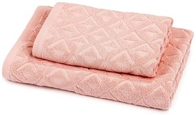 Rio törölköző és kéztörlő szett, rózsaszín, 50 x 100 cm, 70 x 140 cm