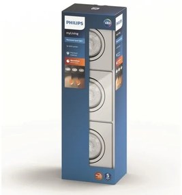 Philips  50393/11/P0 - KÉSZLET 3xLED Szabályozható lámpa SHELLBARK LED/4,5W/230V