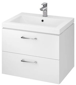 Cersanit S801-147-DSM - LARA 60 cm fehér, falra szerelhető fürdőszobaszekrény mosdóval