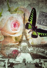 Poszter 21x29,7cm Eiffel-torony 2, Assaf Frank