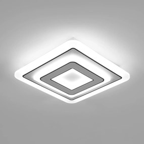 Led mennyezeti lámpa, fehér, négyzet alakú, 30 cm, 32W, 3600LM, hálószobába is alkalmas